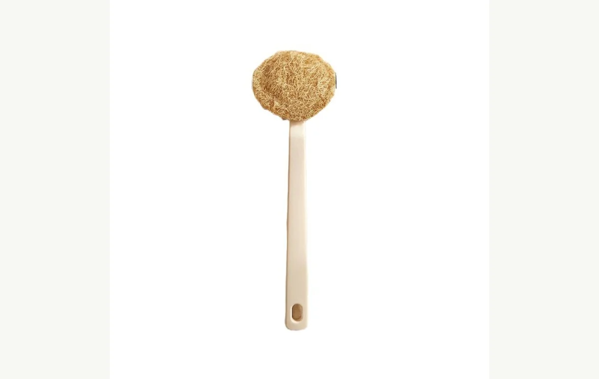 Replaceable-Head Loofah Pot Brush