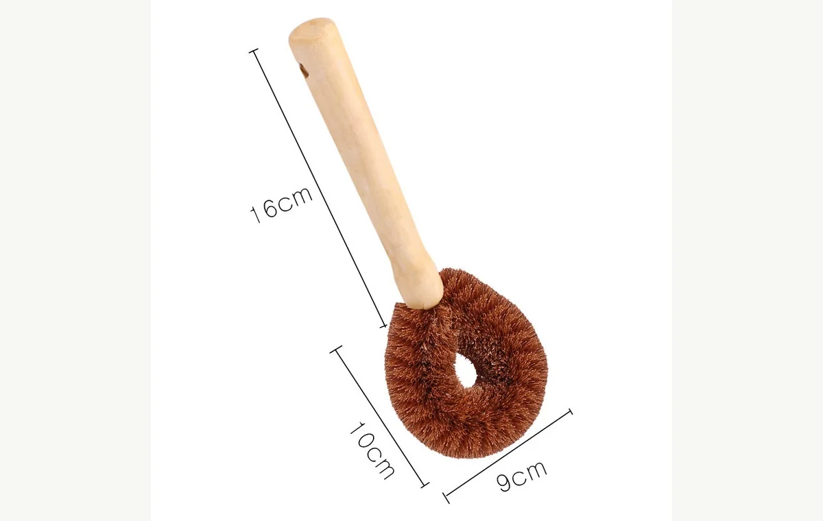 Coconut Fiber Pan Brush