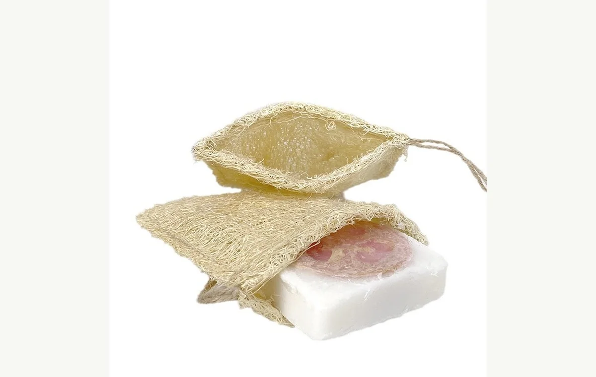 Natural Loofah Soap Pouch